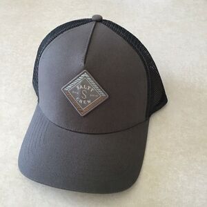 Salty Crew Sealine Retro Trucker Hat - Grey Charcoal New Fishing Golf Vacation
